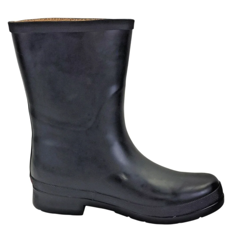 Chooka Rubber Rain Boots‎ Womens Size 8 Delridge Mid Black Waterproof Ladies